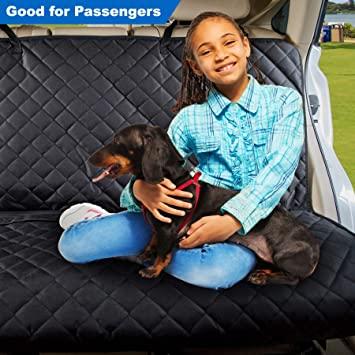 JESPET Funda de asiento de coche para mascotas, protector de asiento de  automóvil de viaje para perros, camiones, SUV, color negro