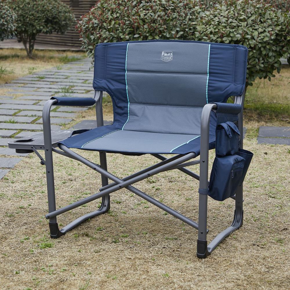 TIMBER RIDGE XXL Upgraded Oversized Directors Chairs with Foldable Side