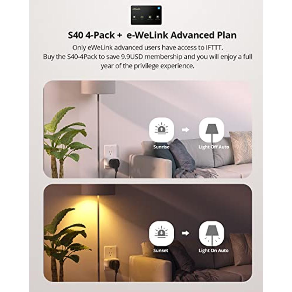 SONOFF S40 WiFi Bluetooth Smart Plug Smart Outlet Timer Switch For