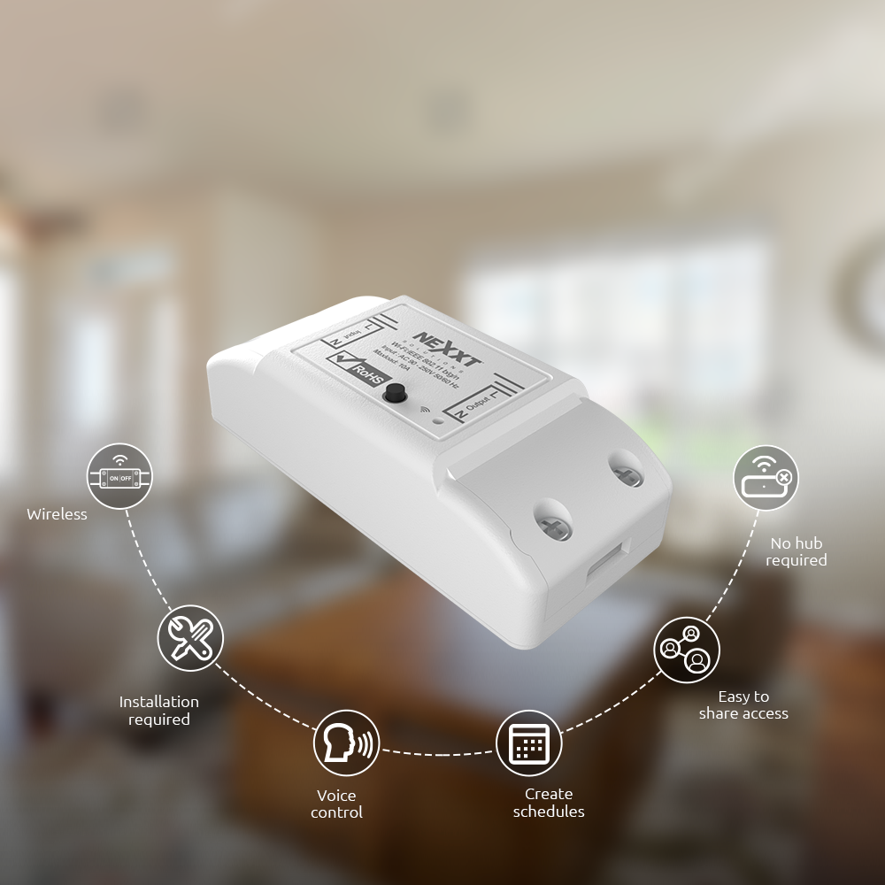 Nexxt Solutions Interruptor De Relé Inteligente Con Conexión Wi-Fi : Precio  Guatemala