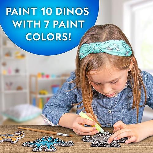 NATIONAL GEOGRAPHIC – Kit Vitrail Dinosaures Avec Peintures Phosphorescentes Et Métalliques – Déco Fenêtre Attrape-Soleil Pour Enfants De 4 à 8 Ans