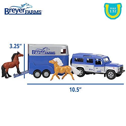 Breyer Horses Farms Land Rover and TagaLong Trailer and Playset Die