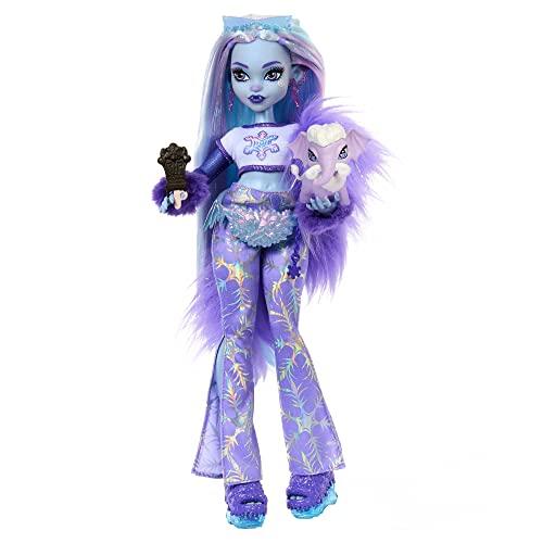 Monster High Doll, Abbey Bominable Yeti with Pet Mammoth Tundra Accessories  Including Furry Scarf Snowflake Backpack