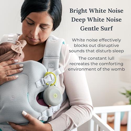 Máquina portátil de ruido blanco Yogasleep Hushh para bebé, 3 sonidos  relajantes y naturales con control de volumen, Compacto para uso en  movimiento y viajes, USB recargable