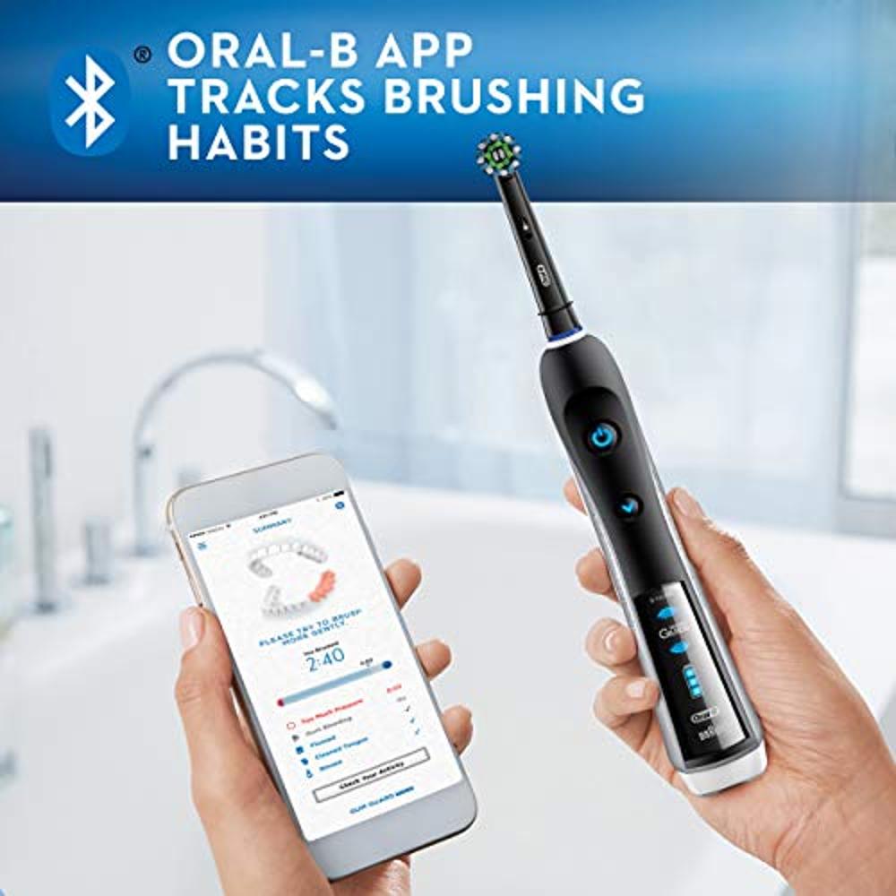  Cepillo eléctrico para dientes Oral-B PRO 7000 SmartSeries  negro, batería electrónica recargable con conectividad Bluetooth, con la  tecnología de Braun, Cepillo de dientes eléctrico, Blanco : Salud y Hogar