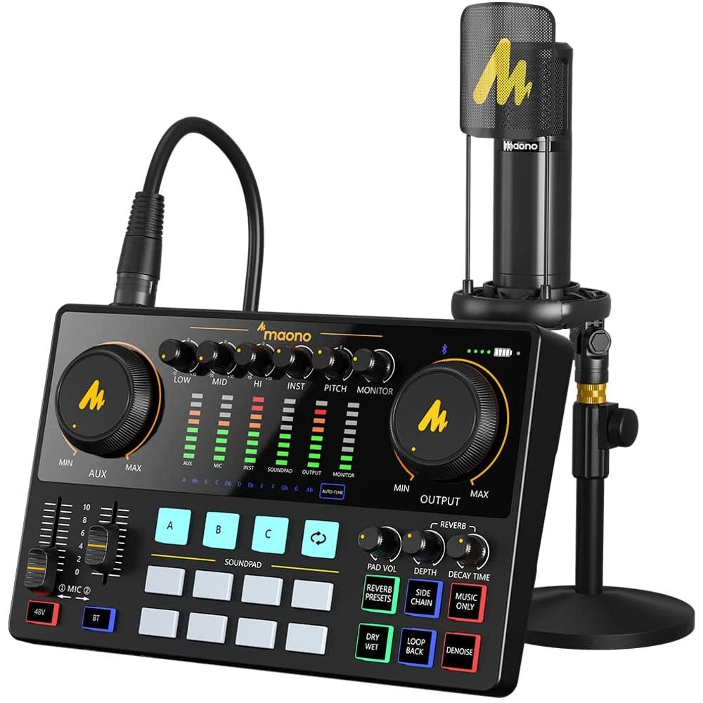 Kit Podcast con mezclador y 4 micrófonos - 16nou
