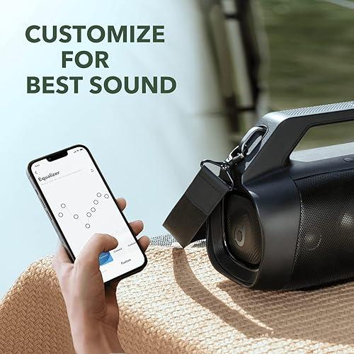 Soundcore Anker Motion Boom Plus IP67 Outdoor Speaker, 80W Stereo Sound