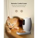 Cámara inteligente para mascotas con dispensador de golosinas y  lanzamiento, cámara para perros y gatos, WiFi 2.4G, cámara de visión  nocturna 1080P