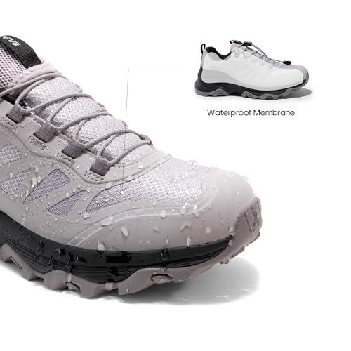Chaussures De Randonnée Imperméables Nortiv8 Femme Pointure 8.5/US 40/EUR - Gris Foncé - Comme Neuves