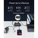  Anker 737 Power Bank (PowerCore 24K), 24,000mAh 3-Port Portable  Charger with 140W Output, Smart Digital Display GaNPrime 65W Charging  Station, 615 USB C Power Strip for Travel and Work : Cell