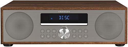 Crosley CR3501AWA Fleetwood Radio reloj FM Bluetooth y reproductor de