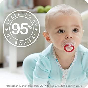  NUK Chupete de ortodoncia, paquete de 4, 18-36 meses : Bebés