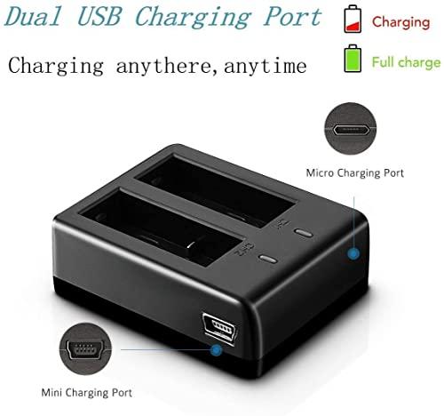 Vida IT - Paquete-2-Baterías USB Para Ropa Electrica Climatizada Chaleco Sudadera 5V/2A Cargador Portátil Recargable De Teléfono Para IPhone 11 Samsung S20 Android 5000mAh Powerpack Con Indicador LED