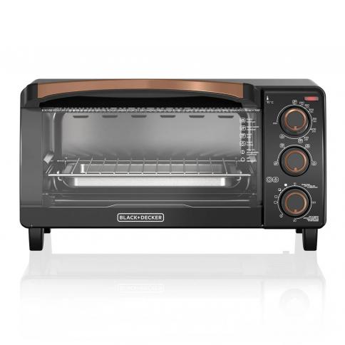 Horno Tostador De 4 Rebanadas, Color Negro Con Cobre, Black And Decker  Entregas a toda Costa Rica Entrega a toda Costa Rica