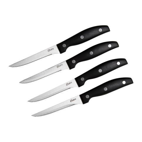 SHAN ZU Juego de cuchillos para carne, 6 cuchillos para carne, cuchillo de  cocina de 5 pulgadas, cuchillos de carne dentados de acero inoxidable de