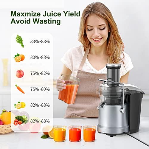 Acezoe Juicer Machines Exprimidor de frutas y verduras de 1300 W