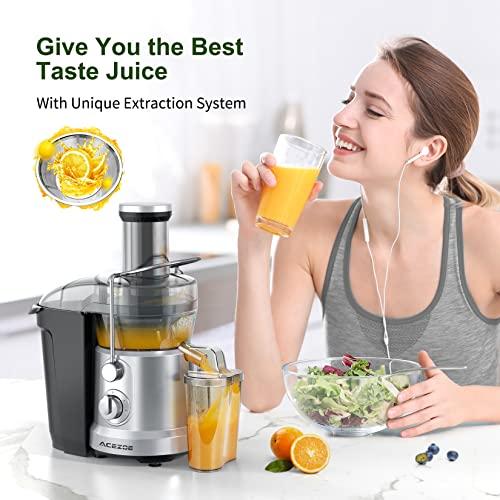Acezoe Juicer Machines Exprimidor de frutas y verduras de 1300 W