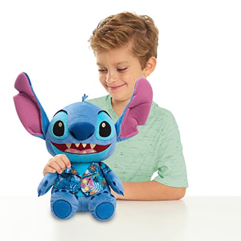 Stitch Disney’s Lilo 7.5 inch Stitch Plushie Stuffed Animal, Topical Theme, Alien, Officially Licensed Kids Toys for Ages 2 Up by Just Play