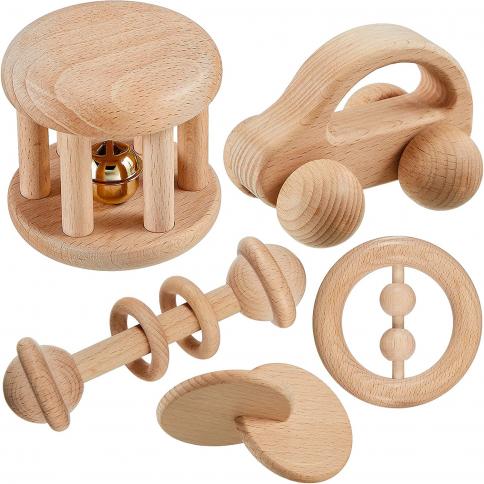 Babai Toys - Taburete para niños de madera