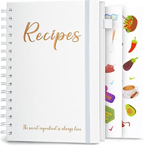 Libro de recetas en blanco para escribir en blanco Libro de cocina