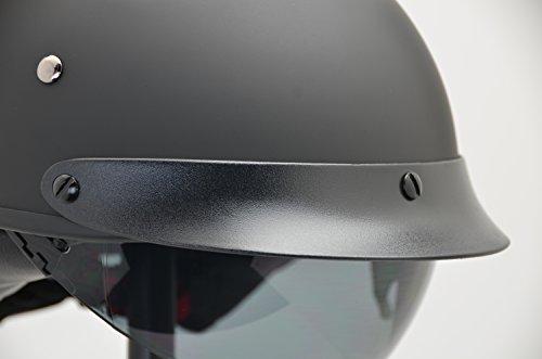 Vega Helmets 7800 053 Warrior Motorcycle Half Helmet With Sunshield For