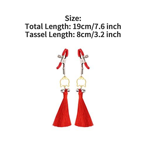 Adjustable Non-Piercing Nipple Clamps With Clamps – Silver BDSM Body Jewelry For Unisex Fun