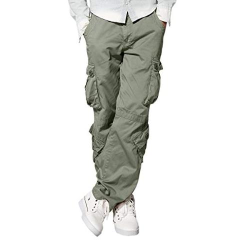 Pantalón Match Wild Cargo para hombre - Tamaño 30 - Color Verde