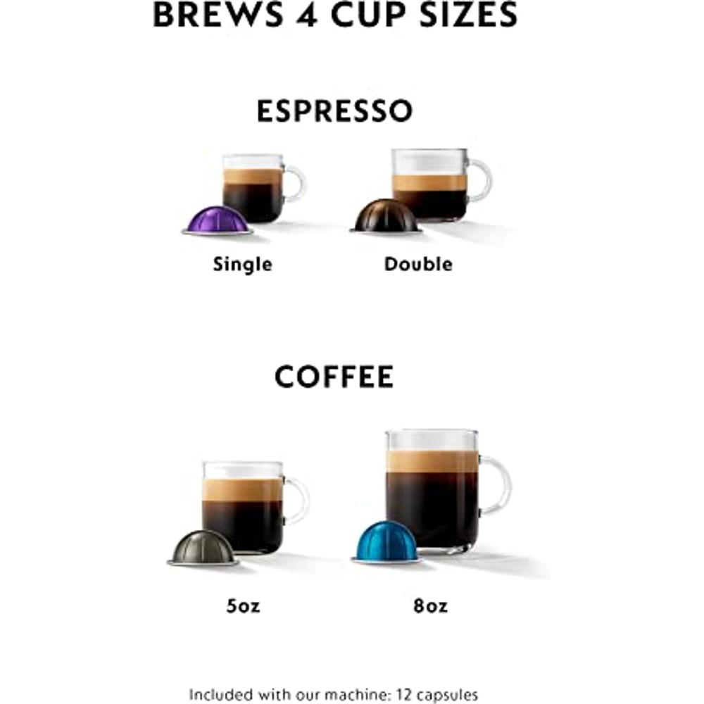 Nespresso Vertuo Evoluo - Cafetera de café y expreso de De'Longhi, color  plateado