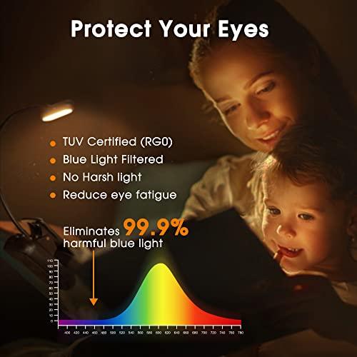 Briignite Book Light, Reading Light, 14 LED Rechargeable Book Reading