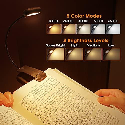 Briignite Book Light, Reading Light, 14 LED Rechargeable Book Reading
