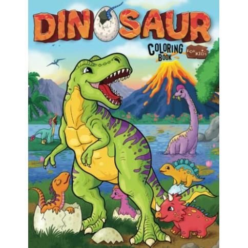 Dinosaurios para Colorear: Libro para Colorear para Niños con 50