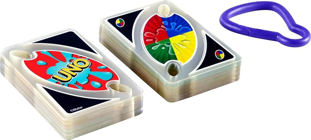 Mattel Games Juego de cartas UNO, juguete para niños y adultos, juego  familiar para acampar y viajar en caja de lata de almacenamiento (exclusivo  de