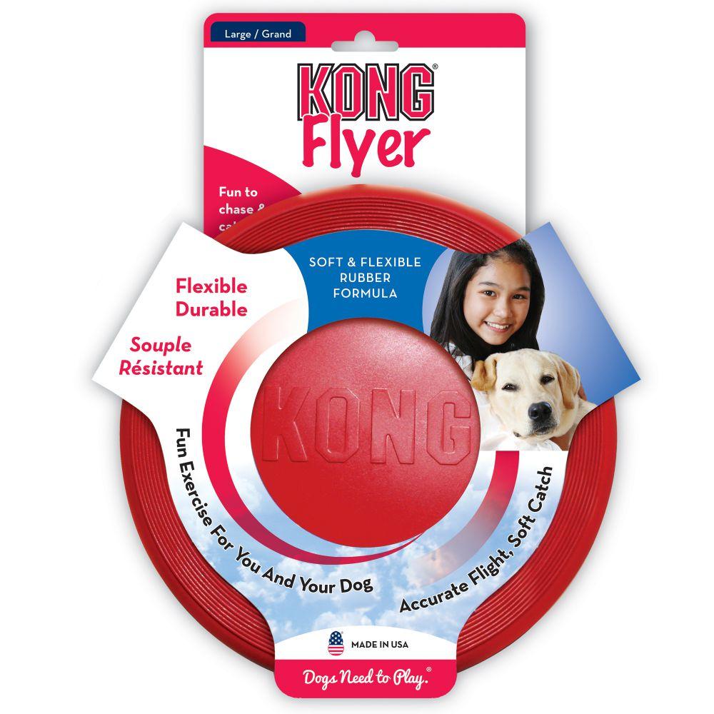 KONG C FRISBEE LARGE KONG  x 1 Frisbee flexible y resistente diseñado para perros. Su material de caucho natural permite lanzamientos precisos y suaves, protegiendo los dientes y encías durante el juego.Características:Composición: