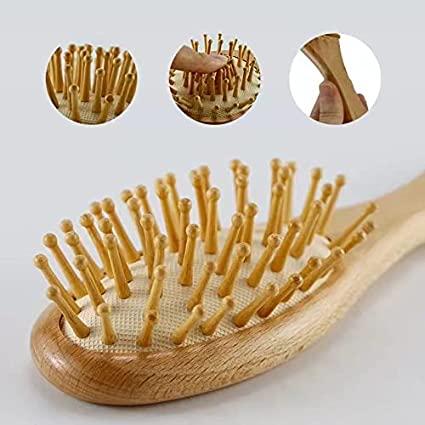 Molylove 3 pieza cepillo de pelo del bebé de madera y juego de peine |  natural de cabra cepillo cerdas | madera cepillo de cerdas