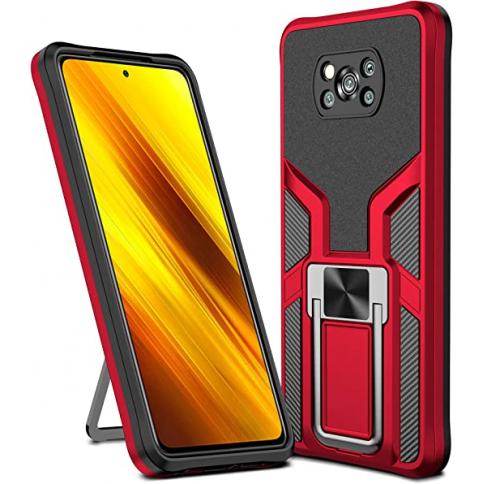 Compatible con Xiaomi Poco X3 NFC/Xiaomi Poco X3 Pro Funda, Funda de  teléfono de grado militar, Hoja magnética Soporte bidireccional Funda  protectora resistente a prueba de golpes para X3,Rojo : Precio Guatemala