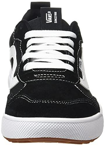Vans Mens LowTop Trainers Sneaker, Suede Canvas Black White, 8.5