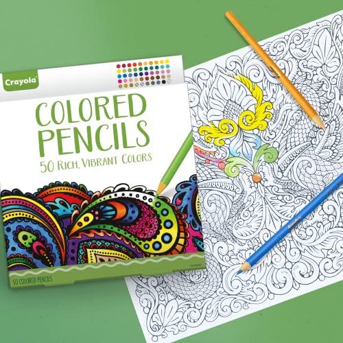 Lápices de colores con libro de colorear para adultos, lápices de colores  para adultos, 50 unidades | Libros para colorear con lápices de colorear.