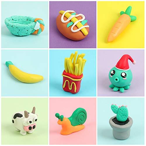 CyAJM Polymer Clay Kits,Modeling Clay for Kids 50 Colors Oven Bake DIY  Model Clay,Sculpting Tools and Accessories,Ideal Gifts for Children Adults  and