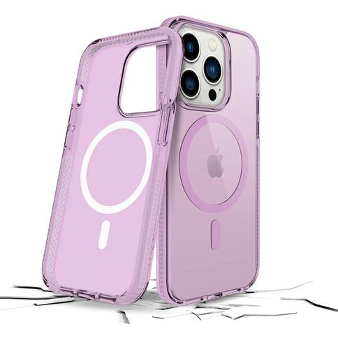 Funda de silicón con MagSafe para el iPhone 14 Pro - Color lirio