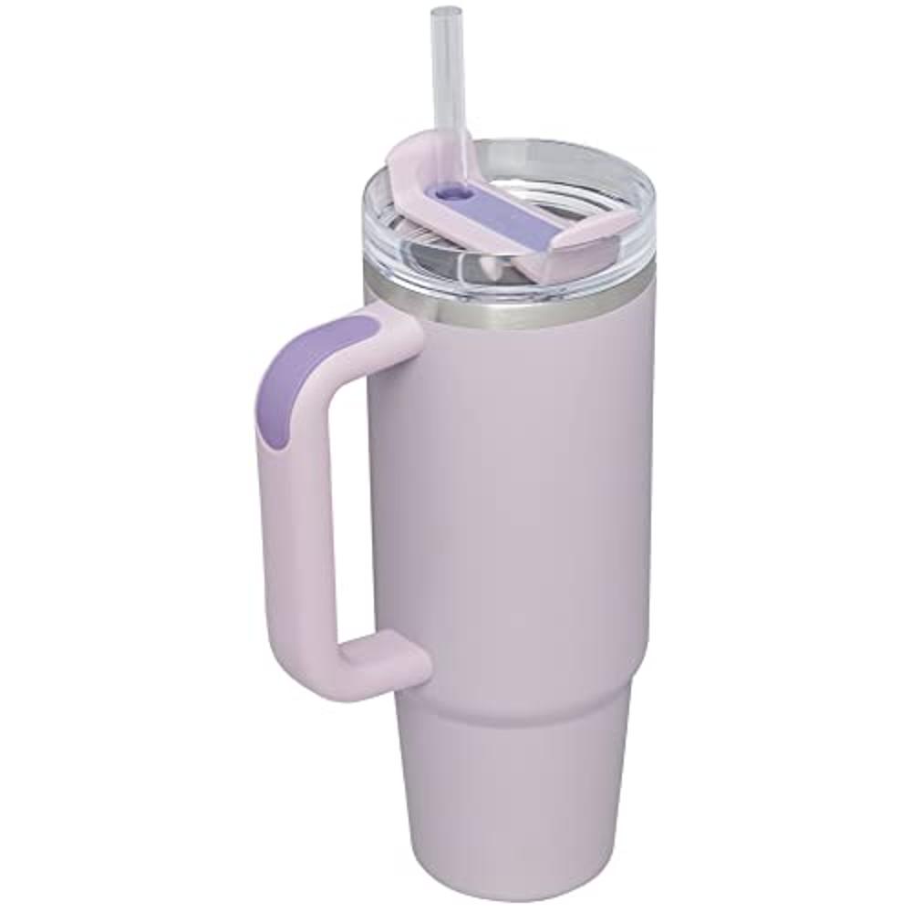 Stanley Quencher H2.0 FlowState Stainless Steel Vacuum  Insulated Tumbler with Lid and Straw for Water, Iced Tea or Coffee,  Smoothie and More, 40oz - Deep Iris Speckle: Tumblers & Water