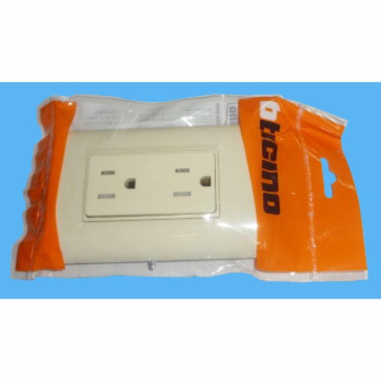 T/Toma Modus Style Doble Polariz 2P+T 15A Tamper R Ae2228S2M Precio