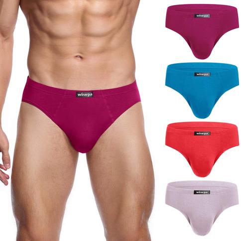 wirarpa Ropa interior para hombres Calzoncillos de microfibra