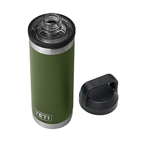 YETI Rambler 36 oz Bottle, Vacuum Insulated, Stainless Steel with Chug Cap,  Camp Green