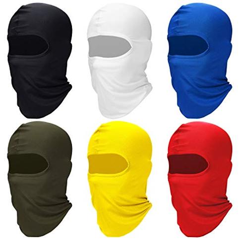 Raisun Pasamontañas negro, máscara de cara completa, polaina para el  cuello, bufanda táctica, cubierta bucal, protector