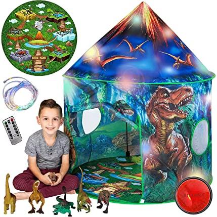 Tienda de campaña infantil para cama - dinosaurios - 220 x 80 cm
