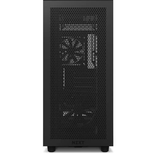 NZXT H7 Flow - CM-H71FB-01 - ATX Mid Tower PC Gaming Case - Front I/O USB  Type-C Port - Quick-Release Tempered Glass Side Panel - Vertical GPU Mount  