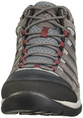 Columbia Mens Redmond V2 Mid Waterproof Graphite Red Jasper 9