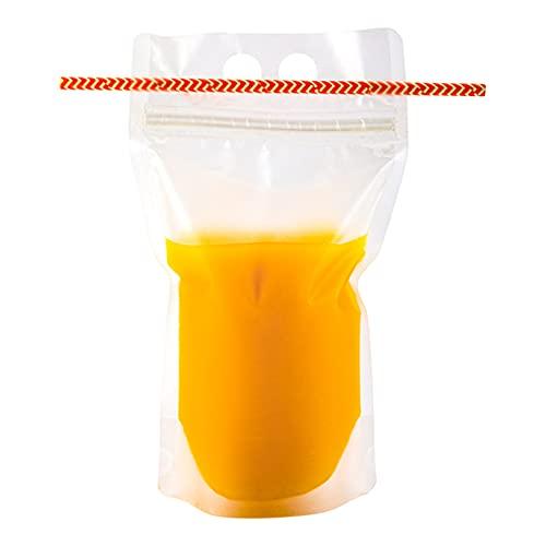 Restaurantware Bag Tek 9 X 51 X 16 Inch Drink Pouches 100 Zipper Juice Pouches Hand Held 6525