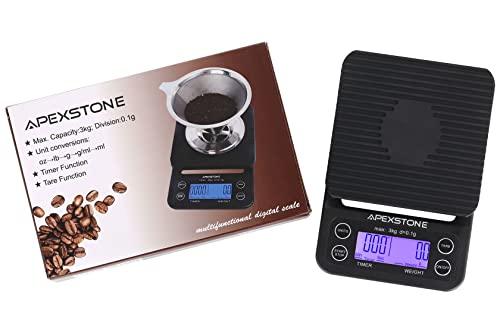 Coffee Scale With Timer Small Apexstone Espresso Scale With Timer 