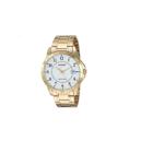 Compra Reloj Caballero Casio dorado con numeros MTP-V004G-7B